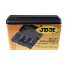 Набор бит JBM 3 шт шестигранных ударних 1/2 (52337)