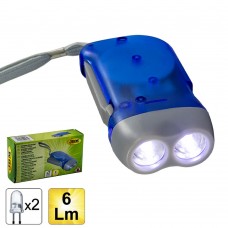 Фонарик динамо JBM (2LED/6Lm) (51573)