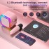 Портативна колонка TAEMVV K12 з RGB-підсвіткою та 2 мікрофонами Pink (R-3101) Портативна колонка TAEMVV K12 з RGB-підсвіткою та 2 мікрофонами Pink (R-3101)