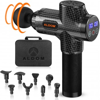 Ручний перкусійний масажер ALDOM Massage Gun 30-швидкісний (P-22453)