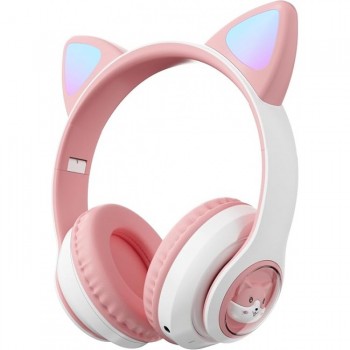 Бездротові навушники з котячими вушками YUSONIC STN-28T Pink (R-3184) Бездротові навушники з котячими вушками YUSONIC STN-28T Pink (R-3184)