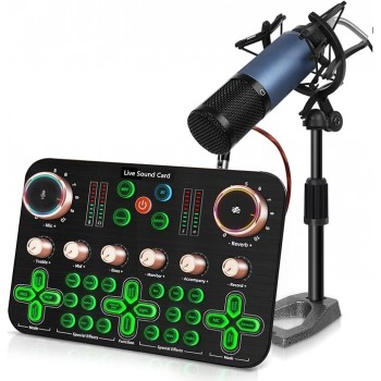 Набір конденсаторний мікрофон з звуковою картою ALLWIN k600 XLR (R-3283)