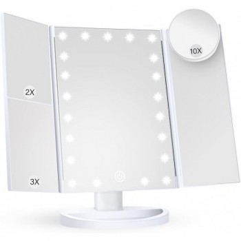 Косметичне дзеркало HUONUL з збільшенням 2X 3X 10X (R-3331) Косметичне дзеркало HUONUL з збільшенням 2X 3X 10X (R-3331)