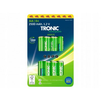 Акумуляторні батареї TRONIC Ni-MH HR6 АА 8 шт 2500 mAh (PS-202502) Акумуляторні батареї TRONIC Ni-MH HR6 АА 8 шт 2500 mAh (PS-202502)