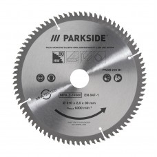 Диск для пилки Parkside PKSB B1 210 x 30 мм 80 зубців (P-202516) Диск для пилки Parkside PKSB B1 210 x 30 мм 80 зубців (P-202516)