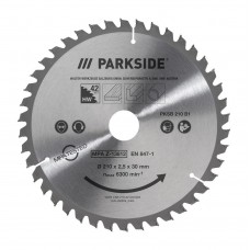 Диск для пилки Parkside PSH 21042 210 x 30 мм 42 зубців (P-202515) Диск для пилки Parkside PSH 21042 210 x 30 мм 42 зубців (P-202515)