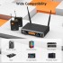 Набір бездротових мікрофонів TONOR TW822 UHF з накладним передавачем (R3366)