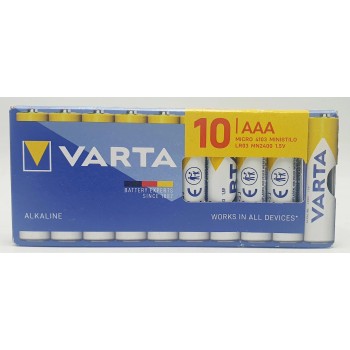 Батарейки  Varta LR03 ААA 10шт  (PS-202530)