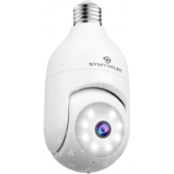 IP-камера лампочка зовнішня SYMYNELEC Р6 2560Х1440Р  Wi-Fi  (P-202543)
