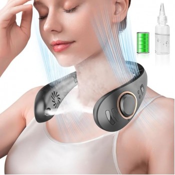 Портативний вентилятор на шию DDKJ Bkack (R3502)