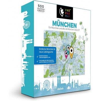 Пазл Мюнхен карта міста XXL 500 деталей PuzzleMap (RN3531) Пазл Мюнхен карта міста XXL 500 деталей PuzzleMap (RN3531)