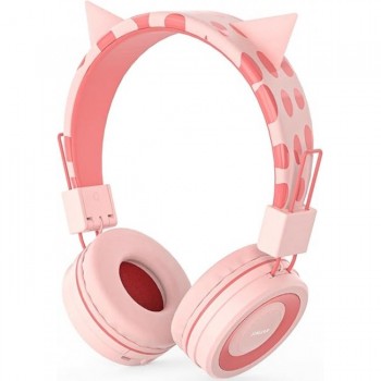 Навушники з вушками SIMJAR DBH-02 Pink (RN3541) Навушники з вушками SIMJAR DBH-02 Pink (RN3541)