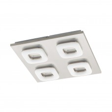 Накладна люстра світильник квадратна EGLO Litago White/Steel 4х4W (EG_97012) Накладна люстра світильник квадратна EGLO Litago White/Steel 4х4W (EG_97012)