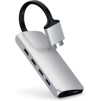 USB-хаб Satechi ST-TCDMMAS Dual Multimedia Adapter Silver (R3600)