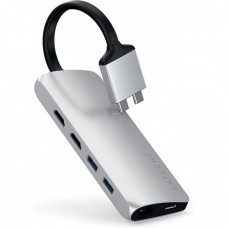 USB-хаб Satechi ST-TCDMMAS Dual Multimedia Adapter Silver (R3600)