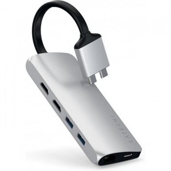 USB-хаб Satechi ST-TCDMMAS Dual Multimedia Adapter Silver (R3600) USB-хаб Satechi ST-TCDMMAS Dual Multimedia Adapter Silver (R3600)