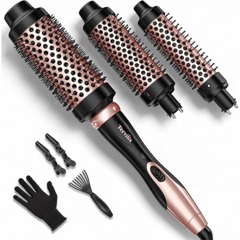 Фен-щітка Terviiix 3в1 JDl-186T Black (R3623) Фен-щітка Terviiix 3в1 JDl-186T Black (R3623)