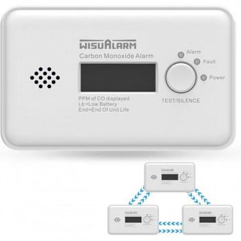 Сигналізатор чадного газу WISUALARM C02-R8 White (R3670)