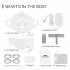 Світлодіодна LED маска зі світлотерапією White (R3707)