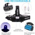Ліхтар налобний YVKVO Black (R3718) Ліхтар налобний YVKVO Black (R3718)
