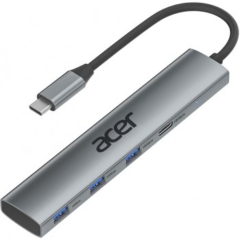 USB-хаб Acer ODK3C0 USB-C 3.2 Silver (R3751)