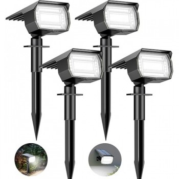 Вуличний світильник Btfarm з сонячною батареєю 72 LED Black (R3765)
