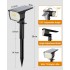 Вуличний світильник Btfarm з сонячною батареєю 72 LED Black (R3765)