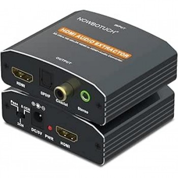 Цифровий HDMI аудіо екстрактор NOWBOTUCH T-621A конвертер звуку з HDMI на оптичний SPDIF/Toslink та 3,5мм mini-Jack, 4K Green (R3769) Цифровий HDMI аудіо екстрактор NOWBOTUCH T-621A конвертер звуку з HDMI на оптичний SPDIF/Toslink та 3,5мм mini-Jack, 4K Green (R3769)