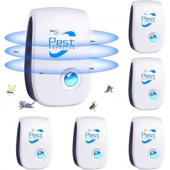 Ультразвуковий засіб від гризунів та комах Pest Reject 801А 6 шт. White (R3801)