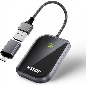 Бездротовий адаптер HSTOP BY960K для Apple CarPlay Black (R3809) Бездротовий адаптер HSTOP BY960K для Apple CarPlay Black (R3809)