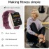 Смарт-годинник AcclaFit P4 Purple (R3897) Смарт-годинник AcclaFit P4 Purple (R3897)