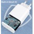 Комплект Зарядний пристрій GEJIN ‎CA-15T-F  з швидкою зарядкою 25 Вт USB-C - Lightning для Apple iPhone 2 шт. White (R3924)