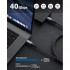 Кабель Stouchi TB40 Thunderbolt 4 USB 4.0 Black (R3932)