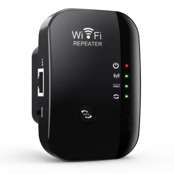 Підсилювач WiFi репітер 300 Мбіт/с 2.4G Black (R3954) Підсилювач WiFi репітер 300 Мбіт/с 2.4G Black (R3954)