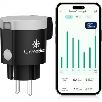 Розумна розетка GreenSun HSCB Black (R3958) Розумна розетка GreenSun HSCB Black (R3958)