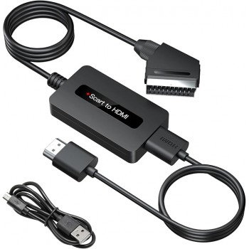 Конвертер SUNNATCH E607A SCART to HDMI із додатковим живленням Black (R3962) Конвертер SUNNATCH E607A SCART to HDMI із додатковим живленням Black (R3962)