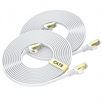 Високошвидкісний мережевий Патч корд Cat 8 BUSOHE 3м до 40 Гбіт/с 2 шт. White (R3975) Високошвидкісний мережевий Патч корд Cat 8 BUSOHE 3м до 40 Гбіт/с 2 шт. White (R3975)