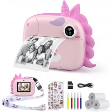 Дитячий фотоапарат моментального друку HiMont KC01 Pink (R3979) Дитячий фотоапарат моментального друку HiMont KC01 Pink (R3979)
