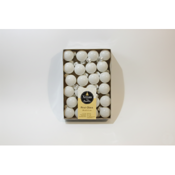 Набір ялинкових куль Xmas 24 шт. White (NY1631072025) Набір ялинкових куль Xmas 24 шт. White (NY1631072025)