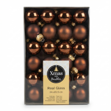 Набір ялинкових куль Xmas Brown (NY1731072025) Набір ялинкових куль Xmas Brown (NY1731072025)