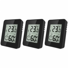 Термогігрометр KRONTALER 3 шт. Black (RE3997)