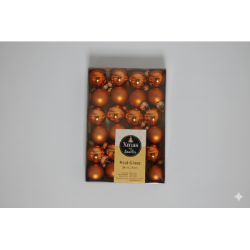 Набір ялинкових куль Xmas 24 шт. Brown (NY6007082025) Набір ялинкових куль Xmas 24 шт. Brown (NY6007082025)