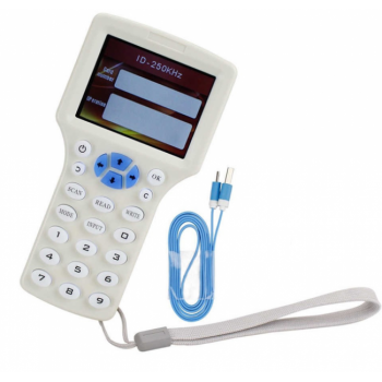Зчитувач дублікатор RFID ID РЧІД NFC копіювальник 9 частот LCD White (R401613082025) Зчитувач дублікатор RFID ID РЧІД NFC копіювальник 9 частот LCD White (R401613082025)