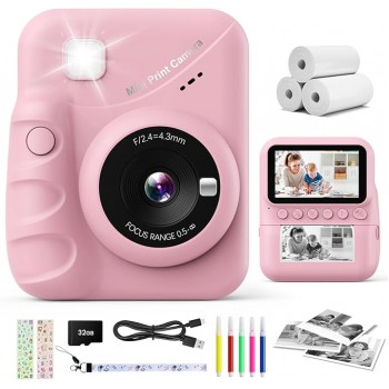Дитячий фотоапарат моментального друку CalineGam М9 PInk (R402313082025)
