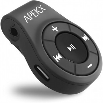 Аудіоадаптер APEKX ‎BR01 для навушників, гарнітури, динаміка Black (R403913082025)