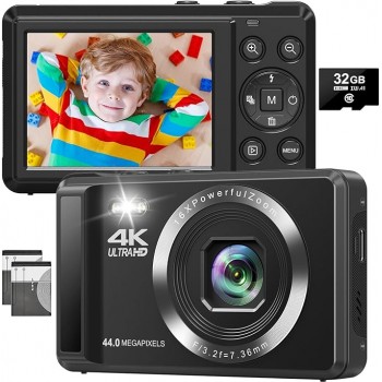 Цифрова камера Ruwaqart DC065-D3 4K, 44MP Black (R404213082025) Цифрова камера Ruwaqart DC065-D3 4K, 44MP Black (R404213082025)