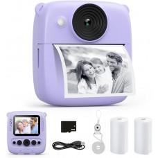 Дитячий фотоапарат моментального друку CalineGam ABS-688 Purple (R404413082025) Дитячий фотоапарат моментального друку CalineGam ABS-688 Purple (R404413082025)