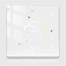Терморегулятор для водяної теплої підлоги WiFi MOES WHT-006-GA-WH-MS White (R4094130820250)