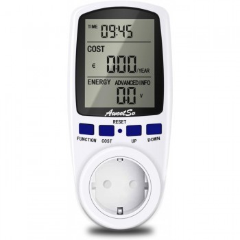 Цифровий вимірювач потужності Awootsv PM02DE White (R4125130820250) Цифровий вимірювач потужності Awootsv PM02DE White (R4125130820250)