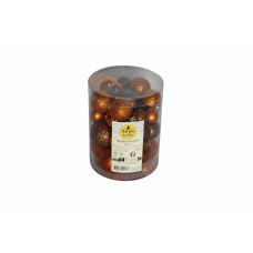 Набір ялинкових куль Xmas 36 шт. Brown (NY4259130820250) Набір ялинкових куль Xmas 36 шт. Brown (NY4259130820250)